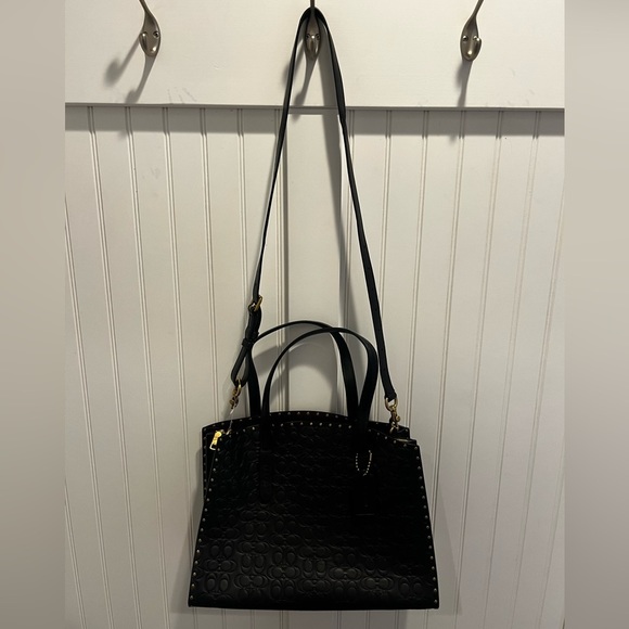 Coach 69069 Charlie Carryall in Signature Embossed Leather with Rivets NWT - Picture 4 of 9